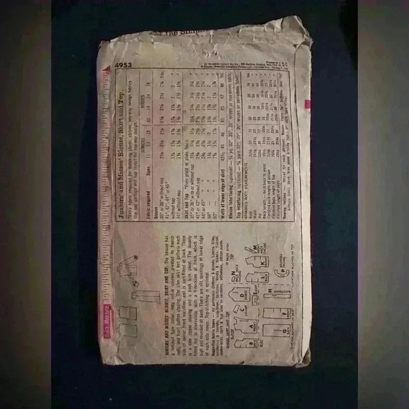 Vintage Simplicity Sewing Pattern - Picture 2 of 2